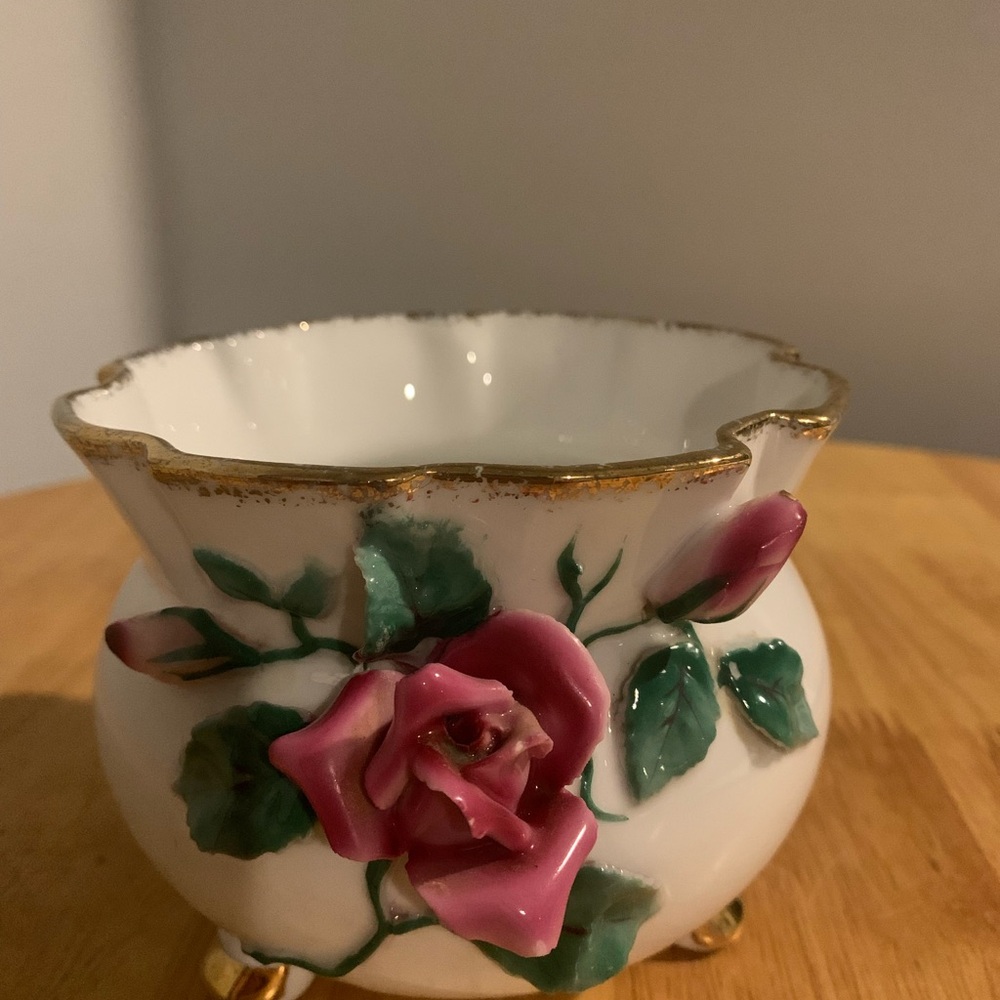 Vintage Lefton Hand Painted Vase